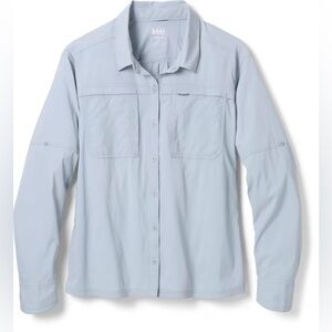 REI Sahara Long-Sleeve Button Down Shirt - Women's Medium